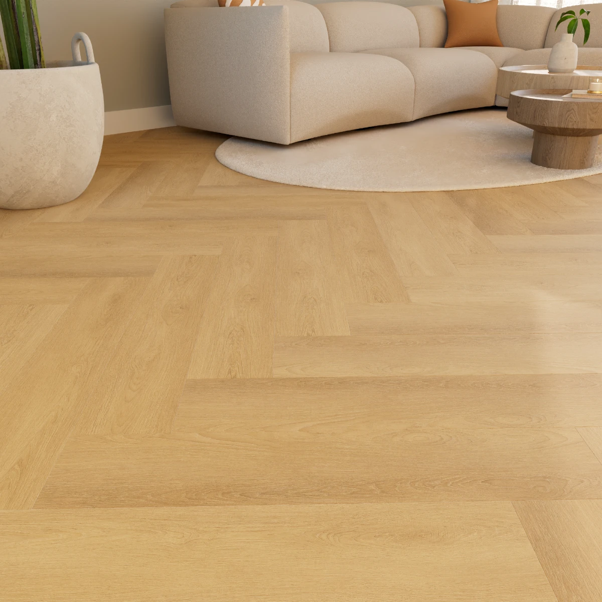 1166004_SAFFIER-Allee-Larven-visgraat__Closeup.webp Saffier Allée Larven PVC Visgraat Dryback - Afbeelding 1