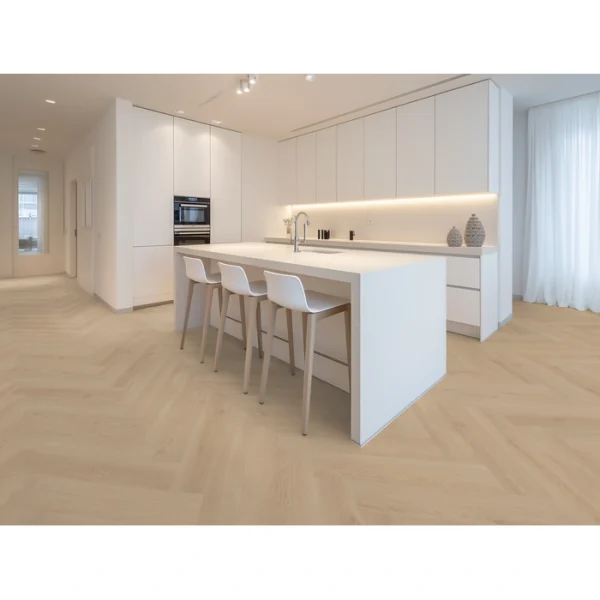Belakos Puro Visgraat XL 41 PVC vloer in een interieur