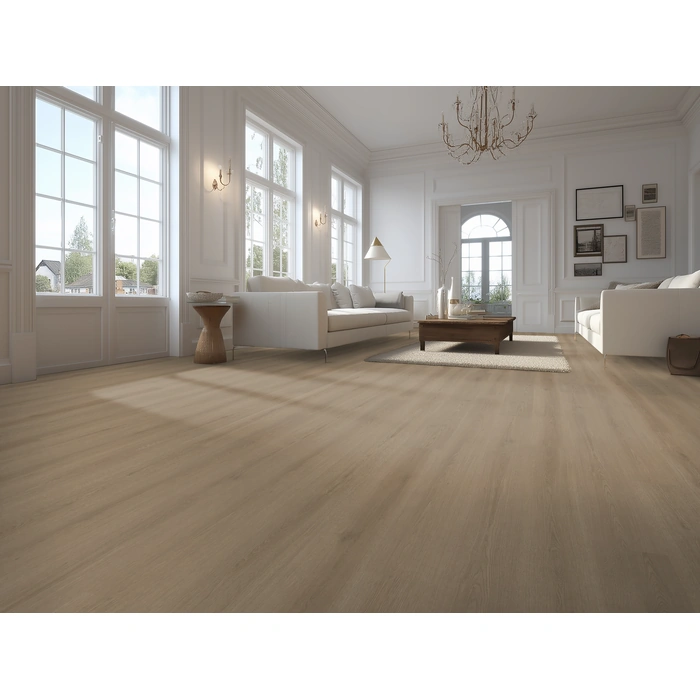 belakos-puro-430-pvc-xl-plank-sfeerfoto Belakos Puro 430 PVC vloer met rechte XL-planken in een interieur